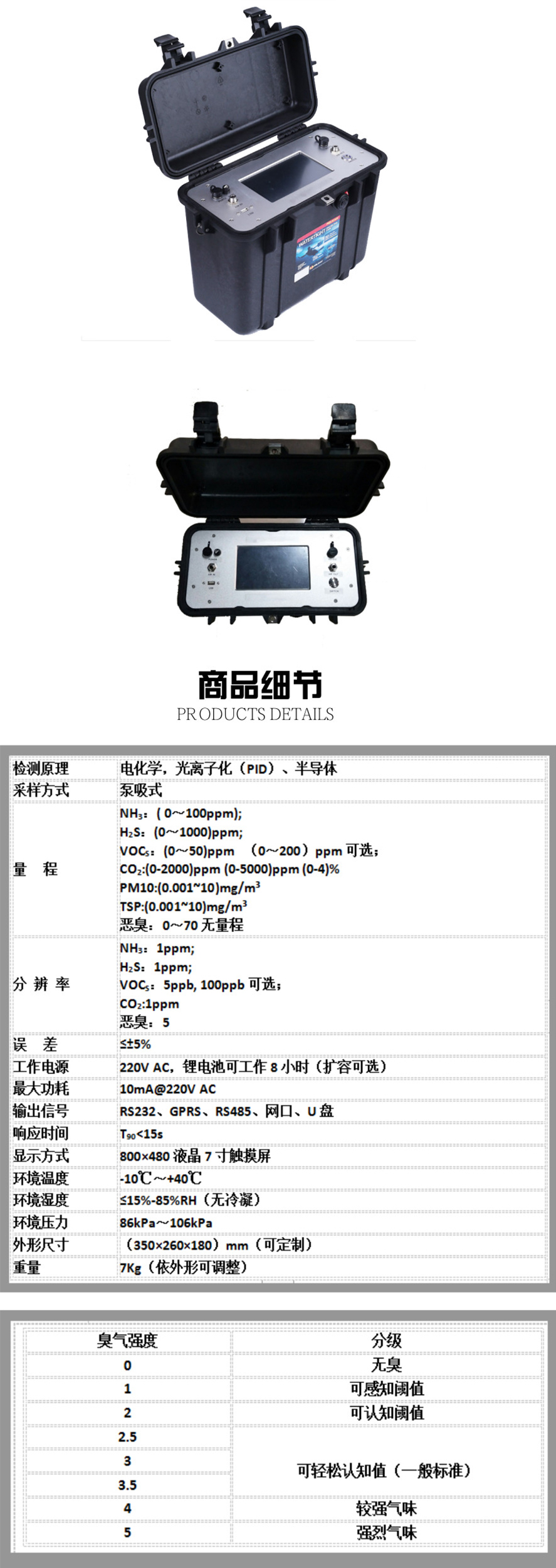 便攜式惡臭氣體快速檢測(cè)儀XDB-FG1